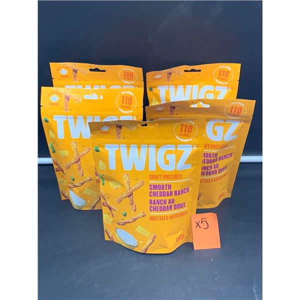 Twigz Smooth Cheddar Ranch Craft Pretzels (5 x 130g)