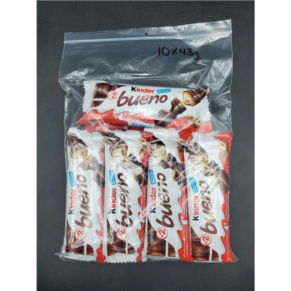Kinder Bueno Candy Bars (10 x 43g)