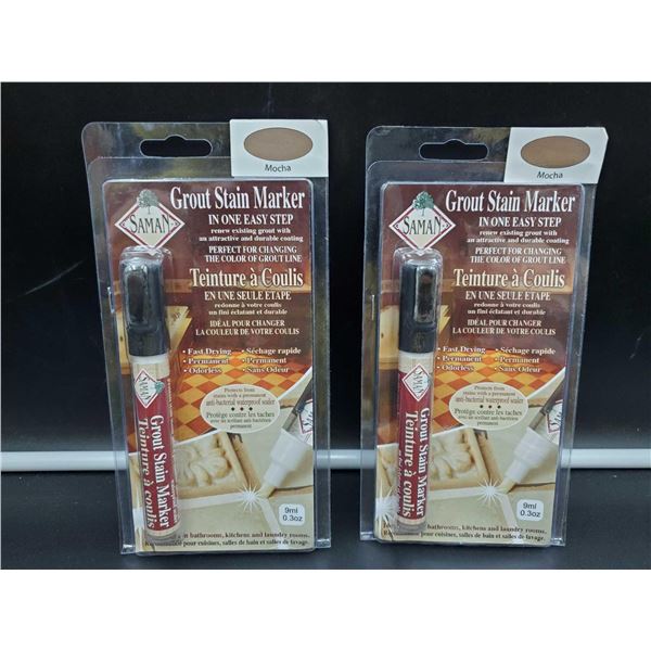 Saman Grout Stain Marker-Mocha (2ct)