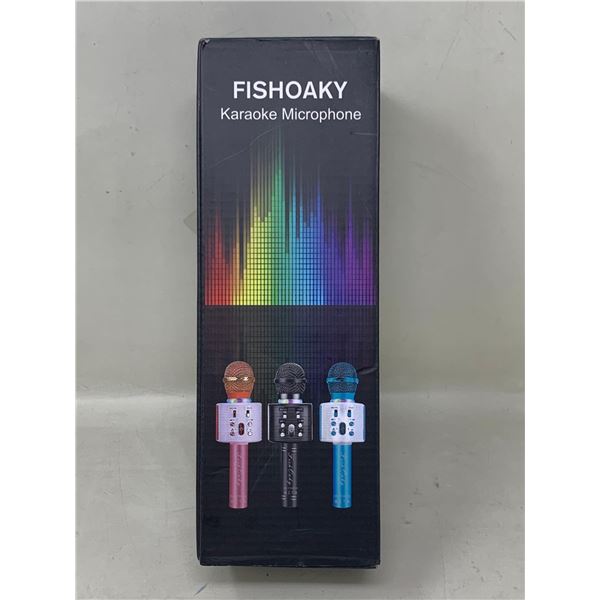NEW Fishoaky Karaoke Microphone TEAL