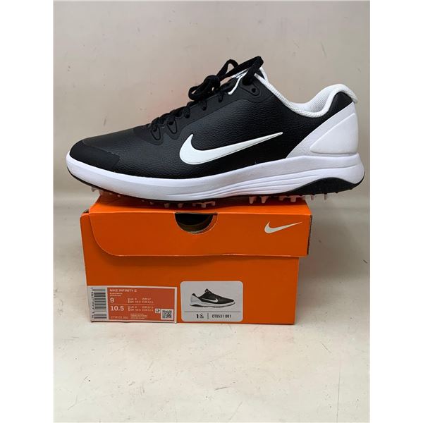 NEW Nike Infinity G Black / White Size 9