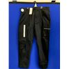 Image 1 : NEW Men's Woven Utility Sweatpants, fleece, Tapered Size 34