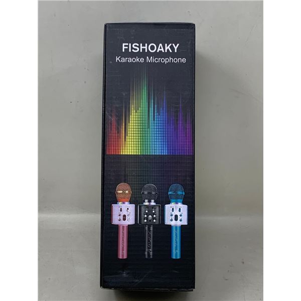 NEW Fishoaky Karaoke Microphone Pink