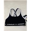 Image 1 : NEW Under Armour Crossback Sports Bra Black/white Dirls SM