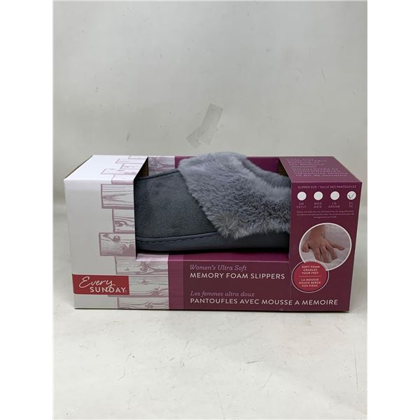 NEW Every Sunday Women's Memory Foam Slippers Sz XL
