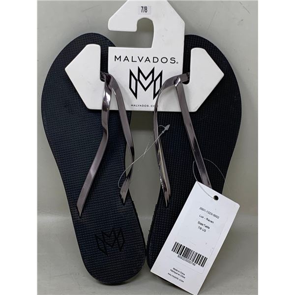 NEW Malvados Flip Flops Raven Sz 7/8