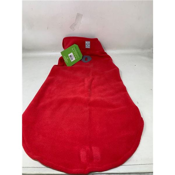 NEW RC Pets Baseline Fleece Red/GreyÊSz 22 Dog Coat