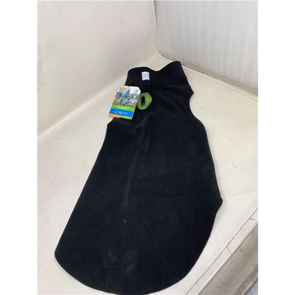 NEW RC Pets Baseline Fleece Black Sz 22 Dog Coat