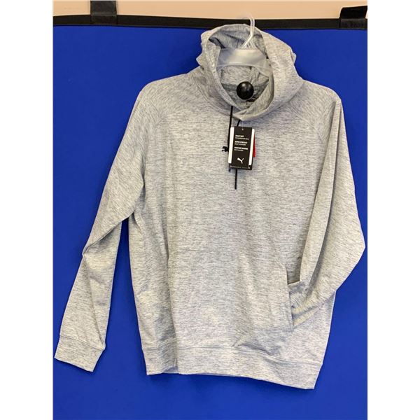 NEW Puma Train Cloudspun Hoodie Gray Sz L