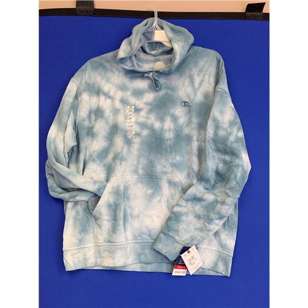 New Champion Crush Dye Pull Over Hoodie Sz XL