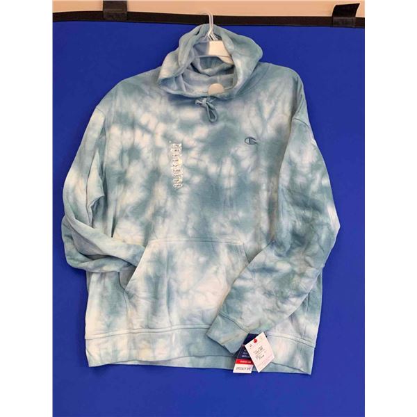 New Champion Crush Dye Pull Over Hoodie Sz Med