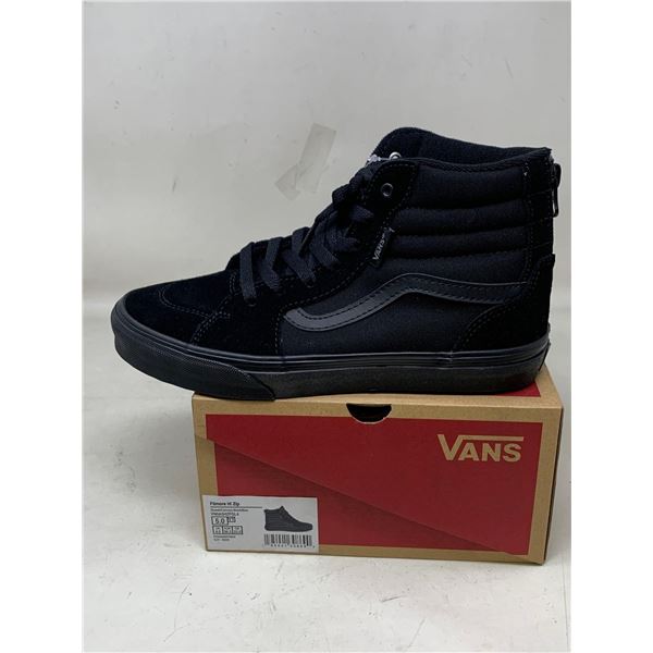 NEW Vans Filmore Hi Zip Suede Black Yt Sz 5