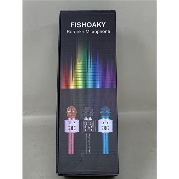 NEW Fishoaky Karaoke Microphone Teal