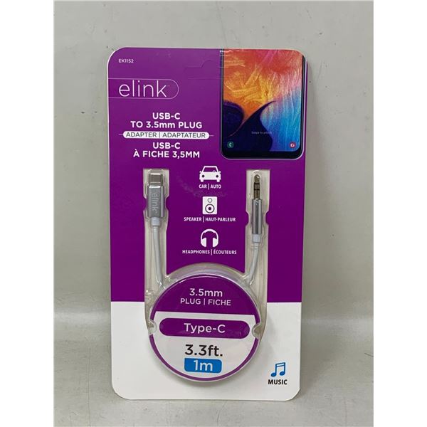 NEW Elink USB-C to 3.5mm Plug Adapter 3.3ft