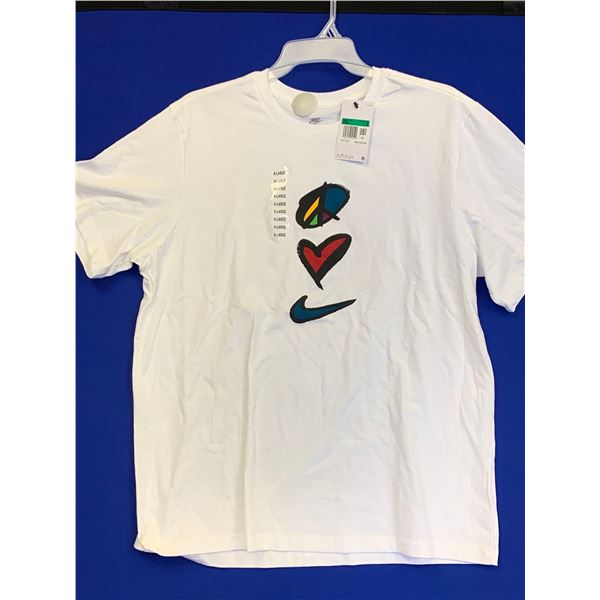 NEW Nike Men's Tee Shirt White Sz XL