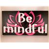 Image 1 : Be Mindful 6X12 Inches. Made of Pine. Hooks on Back