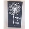 Image 1 : Make a Wish 6X12 Inches. Made of Pine. Hooks on Back