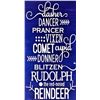 Image 1 : Dasher, dancer, prancer , vixen, comet, cupid donner, blitzen. Rudolph the red nosed reindeer 6X12 I