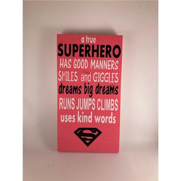 a true super hero has good manners, smiles and giggles, dreams big dreams, runs jumps climbs uses ki