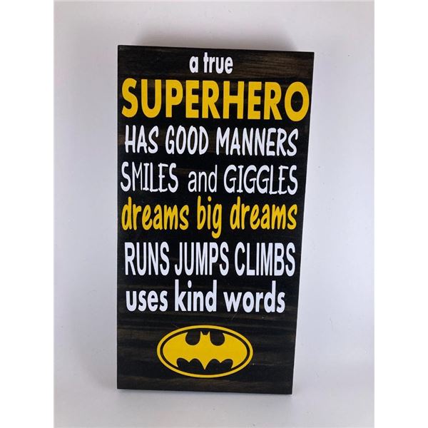 a true super hero has good manners, smiles and giggles, dreams big dreams, runs jumps climbs uses ki