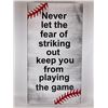 Image 1 : Never let the fear of striking out keep you from playing the game 6X12 Inches. Made of Pine. Hooks o