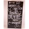 Image 1 : Go confidently in the direction of your dream live the life you've imagined 6X12 Inches. Made of Pin