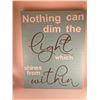 Image 1 : Nothing can dim the light which shines within 18X24 Inches. Made of Pine. Hooks on Back