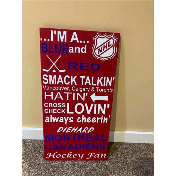 I'm a Red and Blue smack talking Vancouver Calgary & Toronto Hatin cross check lovin always cheering