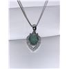 Image 1 : Natural 1.51 Carat Emerald Solitaire Pendant & Chain certificate Value $650.00