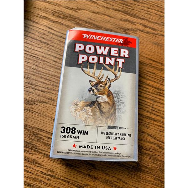 WInchester Power point .308 WIN 150 Gr Box of 20