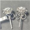 Image 4 : Ladies .925 Silver with 18 Diamonds (.50Ct, Vs-Si, F-G) Earrings (~weight 2.4g), Appraised Retail $1