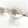 Image 3 : 10K Yellow Gold Moissanite(1ct) Solitaire Brilliant Cut Ring  (~weight 2.2g), Made in Canada, Apprai