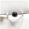 Image 1 : 14K White Gold Black Diamond(1.4ct) 4 Diamonds (.05Ct, S12-I1, G-H) Ring (~Size 7) Made in Canada, A