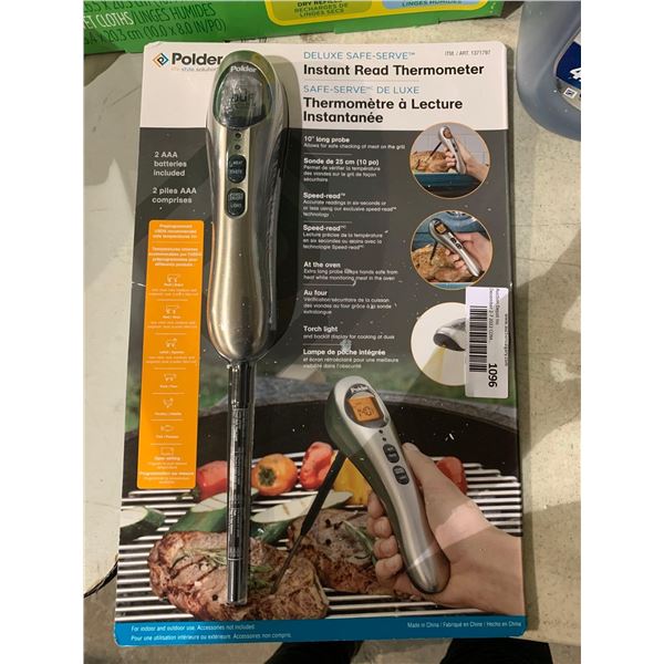 Polder Instant Read Thermometer Deluxe safe serve