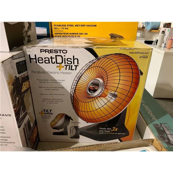 Presto Heat Dish + Tilt Parabolic Electric Heat