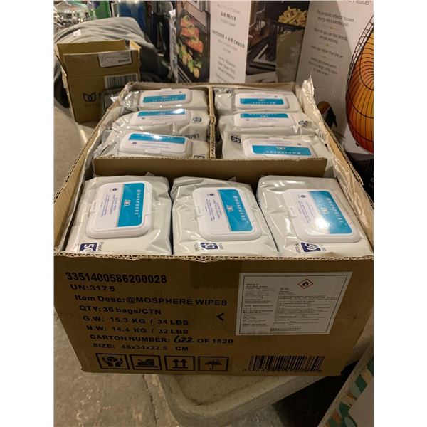CASE LOT @tmosphere Wipes 36 wipes x 50 per bag