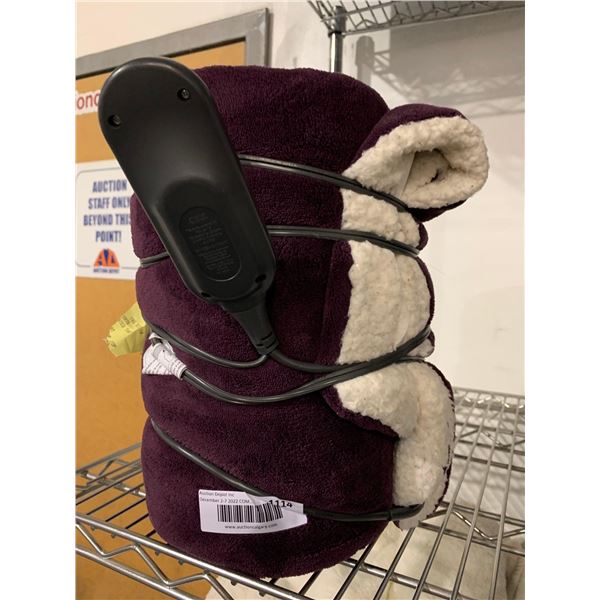 Sunbeam Heated throw 3 settings 3 hour auto-off