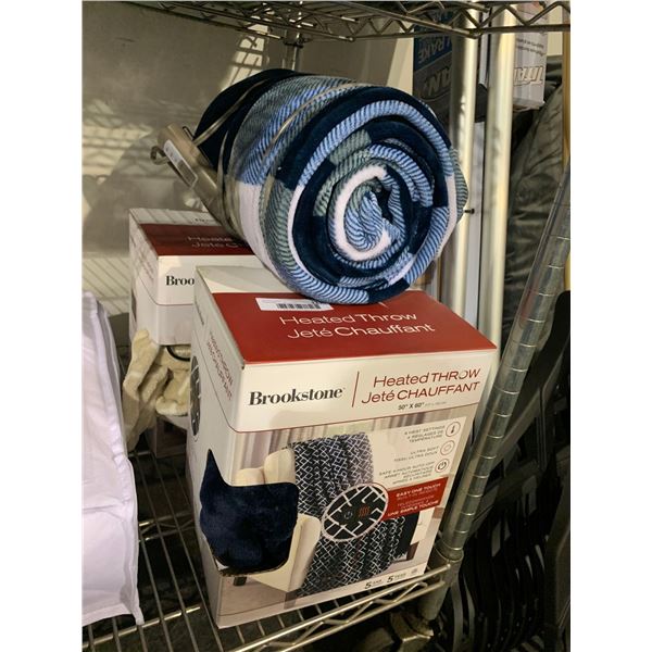 Brookstone Heated Throws LOT of 3