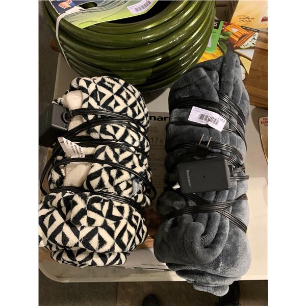 Brookstone Heated Throws Lot of 2