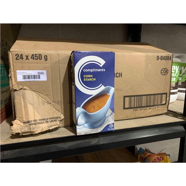CASE LOT Compliments Corn Starch 24 x 450g