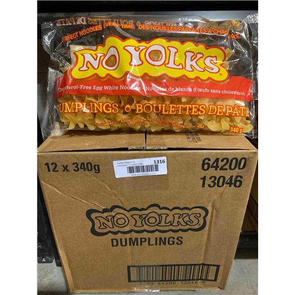 CASE LOT No Yolks Egg White Noodles Dumpling Cut 12x340g