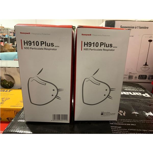 Case lot Honeywell H910 Plus series N95 Particulate Respirator 50pcs per box x 2 boxes