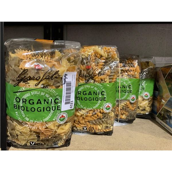 Garofalo Durum Wheat Pasta Organic Tricolor Farfalle 500g x 4