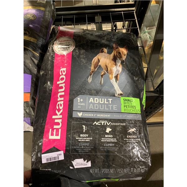 Eukanuba Adult, Chicken Based Dog Kibble 33 Lbs