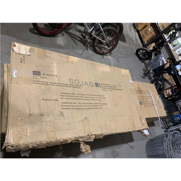 Sojag Cambridge10 ft. x 12 ft Hard Top Gazebo Set - damaged boxes, sold as is