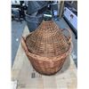 Image 2 : Vintage Large Glass Demijohn "Bonbonne" Wicker Wine Bottle