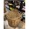 Image 2 : Vintage Large Glass Demijohn "Bonbonne" Wicker Wine Bottle