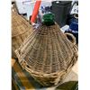Image 2 : Vintage Large Glass Demijohn "Bonbonne" Wicker Wine Bottle