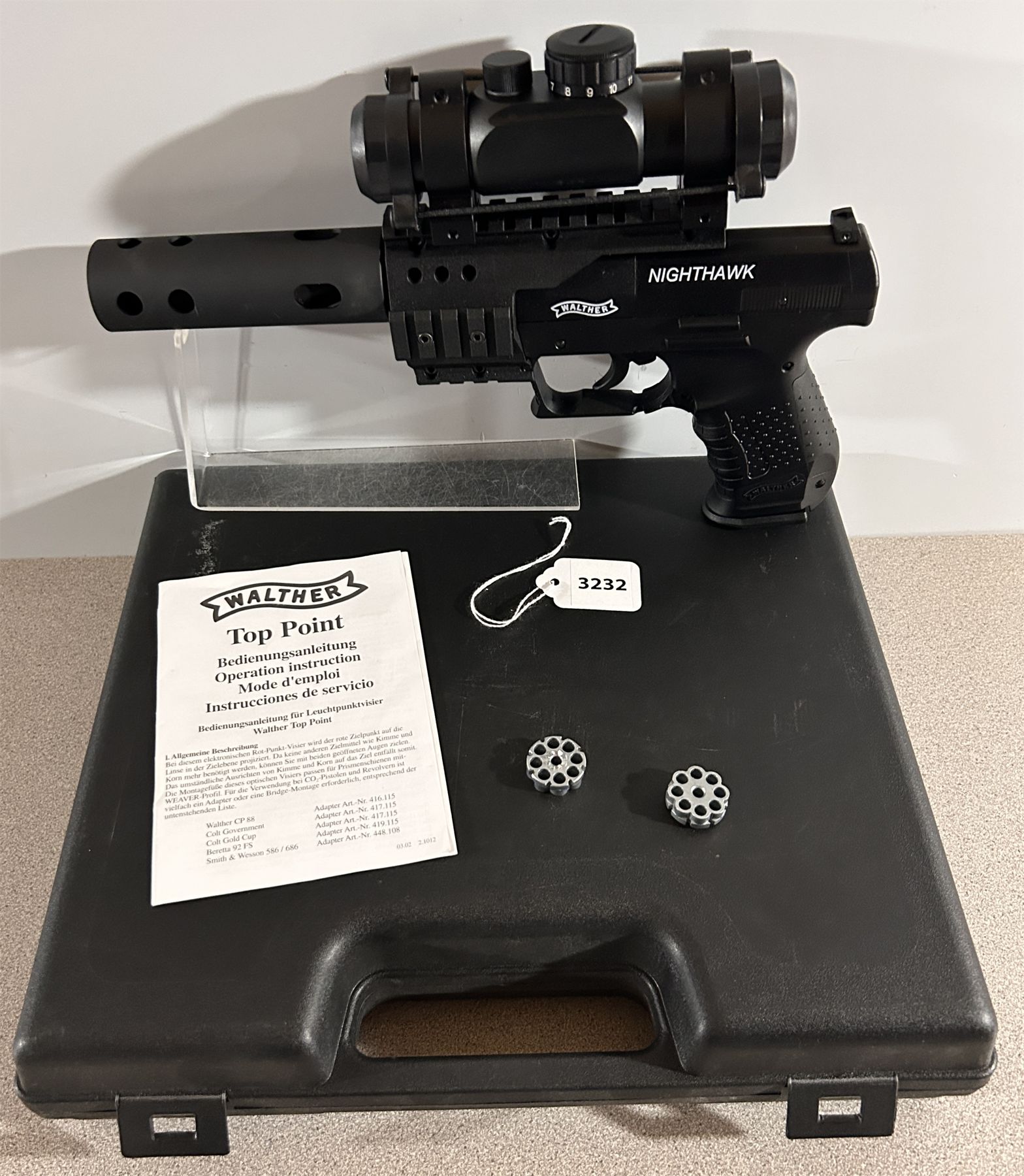 UMAREX WALTHER NIGHTHAWK MODEL IN .177 - NO PAL REQUIRED.