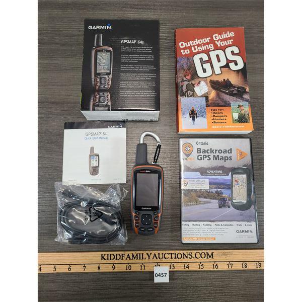 Gps Book Rab GARMIN GPSMAP 64s W/ OUTDOOR GUIDE BOOK & ON BACKROAD GPS MAPS DVD ...
